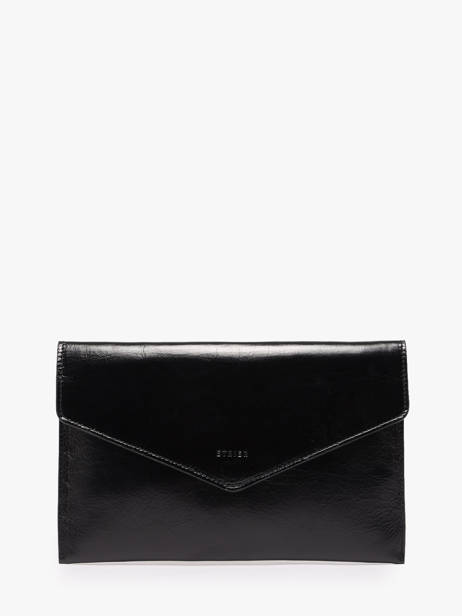 Pochette De Soirée L Paddock Cuir Etrier Noir paddock EPAD075L