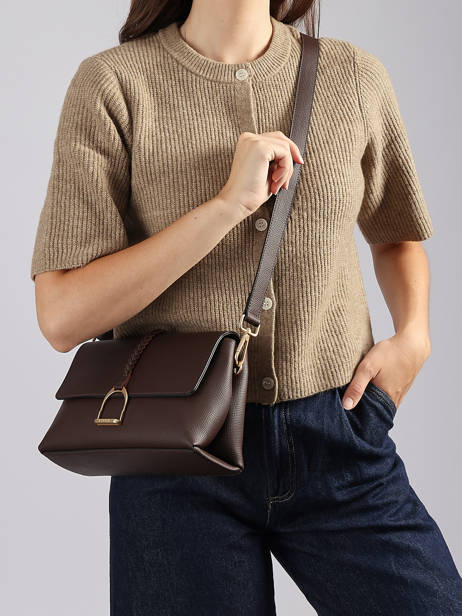 Shoulder Bag M Torsade Leather Etrier Brown torsade ETOS169M other view 1