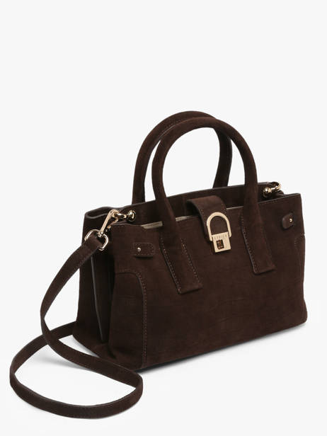 Satchel S Equestre Croco Leather Etrier Brown equestre croco EEQC142S other view 3