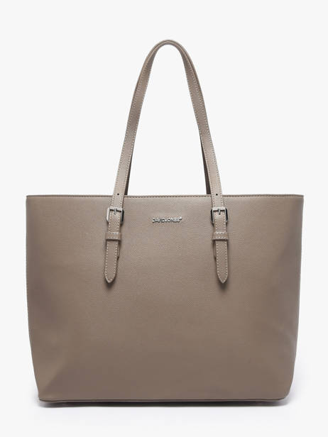 Shopping Bag Saffiano Polyurethane David jones Gray saffiano 5