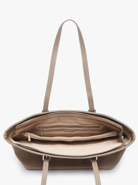 Shopping Bag Saffiano Polyurethane David jones Gray saffiano 5 other view 2