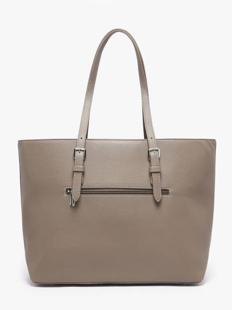Shopping Bag Saffiano Polyurethane David jones Gray saffiano 5 other view 3