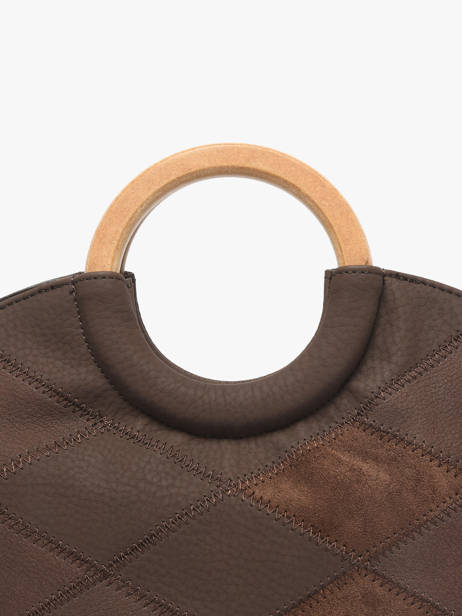 Satchel Neflier Patchwork Woomen Brown neflier patchwork WNET01 other view 4