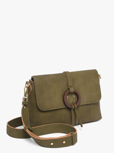 Sac Bandoulière Verveine Woomen Vert verveine WVER03 vue secondaire 2