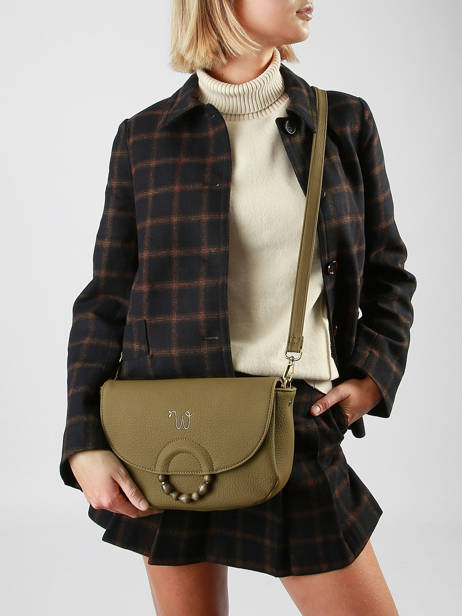 Shoulder Bag Neflier Pearl Woomen Green neflier pearl WNEP04 other view 1