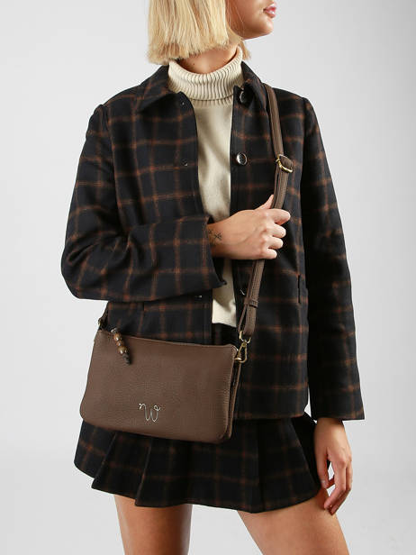 Sac Bandoulière Neflier Pearl Woomen Marron neflier pearl WNEP45 vue secondaire 1