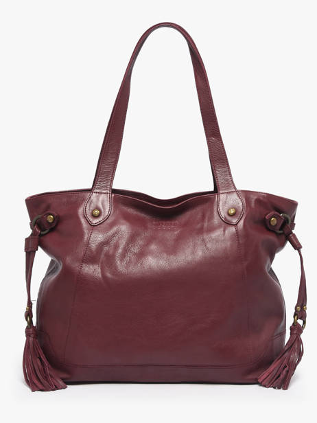 Shoulder Bag Cow A4 Leather Basilic pepper Red cow 155N