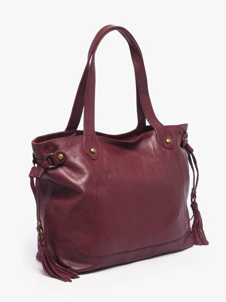 Shoulder Bag Cow A4 Leather Basilic pepper Red cow 155N other view 1