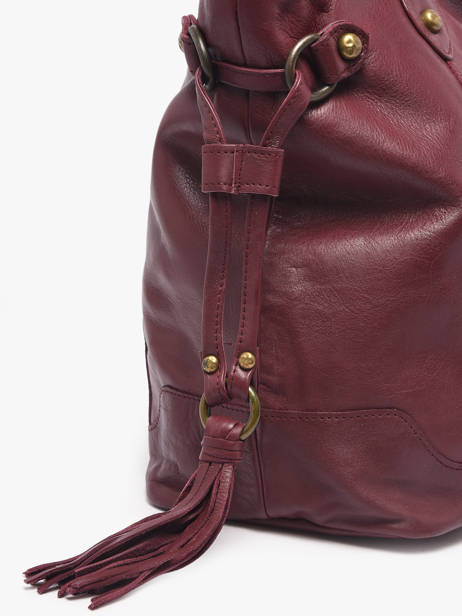 Shoulder Bag Cow A4 Leather Basilic pepper Red cow 155N other view 2