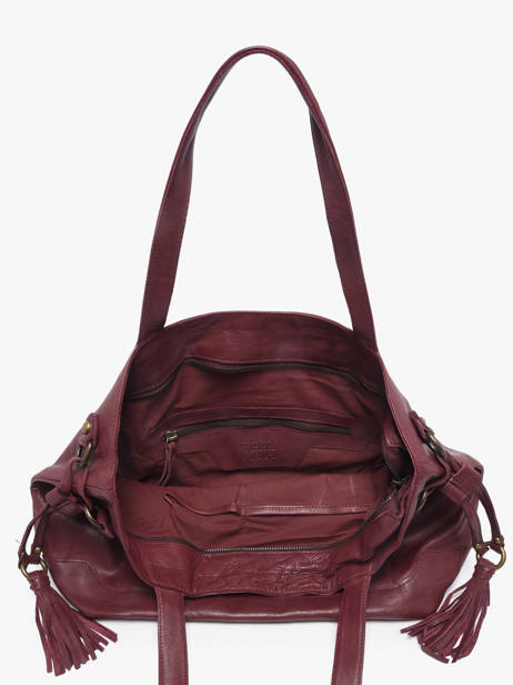 Shoulder Bag Cow A4 Leather Basilic pepper Red cow 155N other view 3