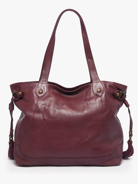 Shoulder Bag Cow A4 Leather Basilic pepper Red cow 155N other view 4