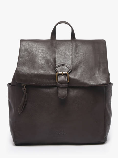 Backpack A4 Cow Basilic pepper Brown cow BCOW50
