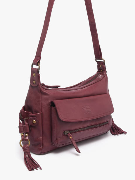 Shoulder Bag Cow Leather Basilic pepper Red cow BCOW86 other view 1