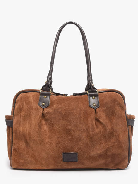 A4 Size Shoulder Bag Vienne Leather Basilic pepper Brown vienne BVIE04