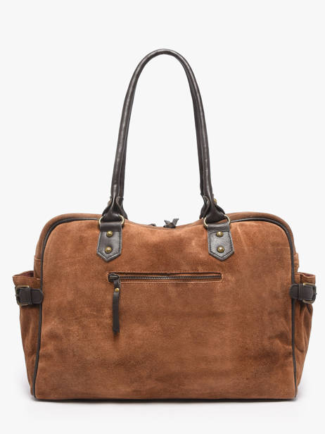 A4 Size Shoulder Bag Vienne Leather Basilic pepper Brown vienne BVIE04 other view 4