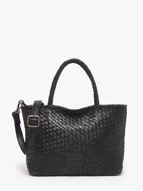 Crossbody Bag Lisbonne Leather Basilic pepper Black lisbonne BLIS01