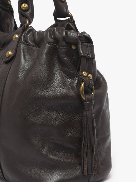 Shoulder Bag Cow Leather Basilic pepper Brown cow BCOW89 other view 2