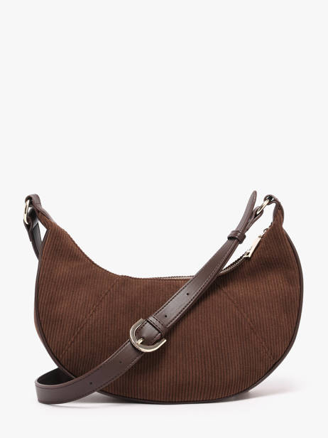 Shoulder Bag Velours Vanessa wu Brown velours MA3036 other view 3