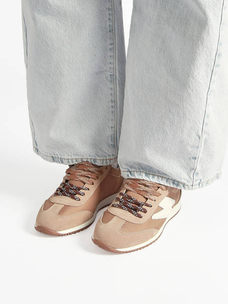 Sneakers June In Leather Semerdjian Brown women JUNEE274 other view 1