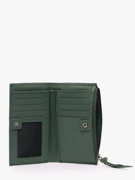 Wallet Leather Biba Green wallet VAW3L other view 1