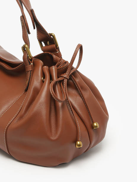 Sac Porté 24h Icone Cuir Gerard darel Marron icone DES01410 vue secondaire 5