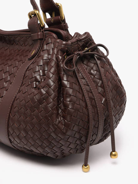 Shoulder Bag Tresse Leather Gerard darel Brown tresse DES01478 other view 2