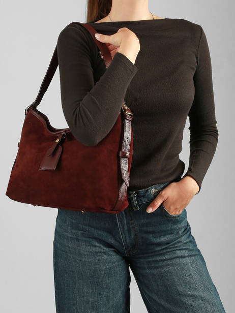 Shoulder Bag Velvet Caviar Leather Milano Red velvet caviar VC250610 other view 1
