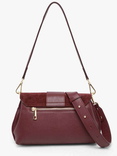 Sac Porté Main Velvet Caviar Cuir Milano Rouge velvet caviar VC25114 vue secondaire 4