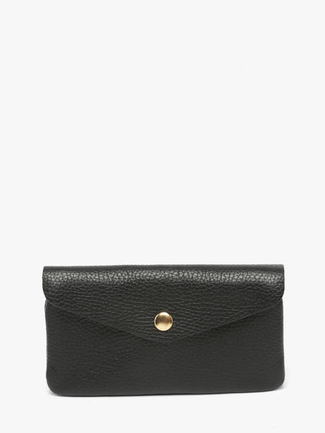 Leather Caviar Coin Purse Milano Black caviar CA23113O