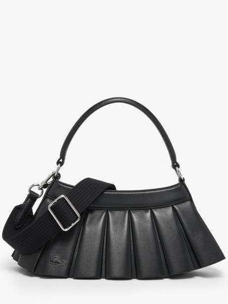 Shoulder Bag Lenglen Leather Lacoste Black lenglen NU5465DP