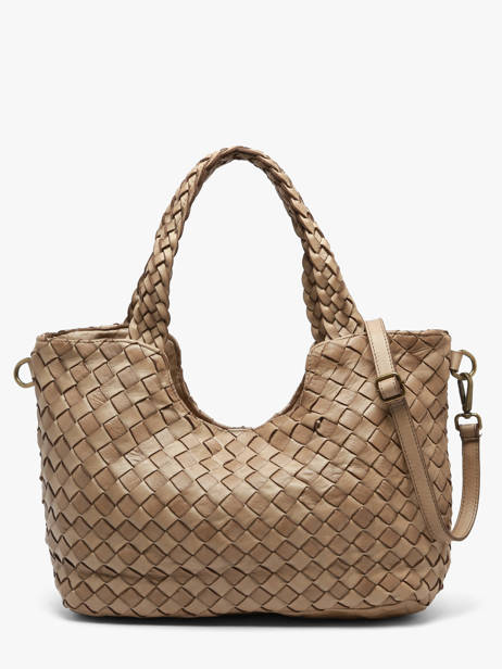 Shoulder Bag Dewashed Leather Milano Beige dewashed DE26061 other view 3