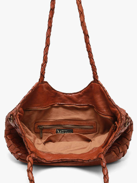 Shoulder Bag Dewashed Leather Milano Brown dewashed DE26062 other view 2
