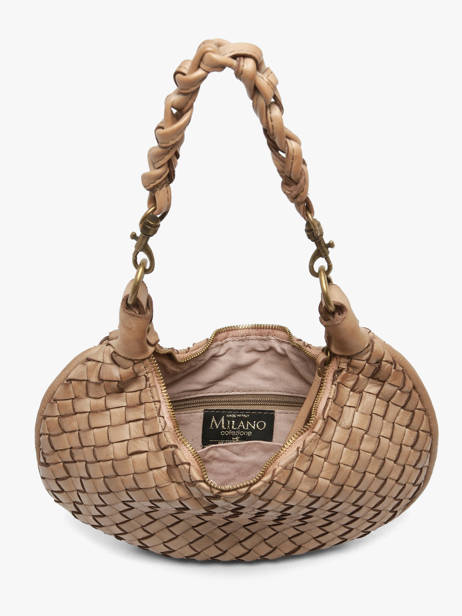 Shoulder Bag Dewashed Leather Milano Beige dewashed DE26063 other view 2