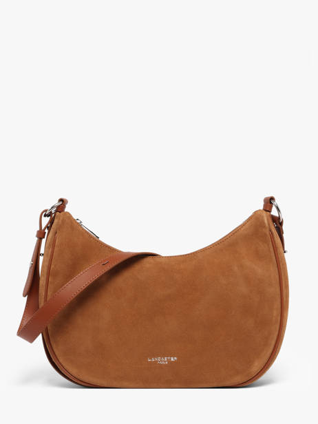 Shoulder Bag Suede Leather Lancaster Brown suede 82