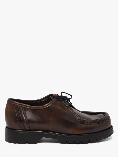 Derby Shoes In Leather Kleman Brown unisex QI21147
