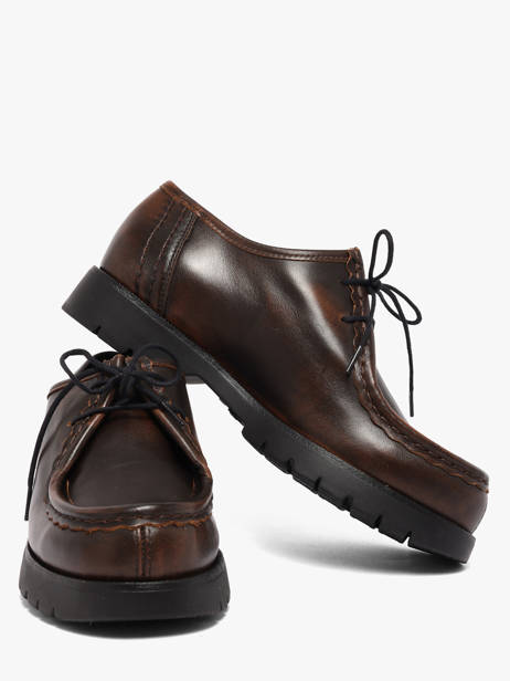 Derby Shoes In Leather Kleman Brown unisex QI21147 other view 2