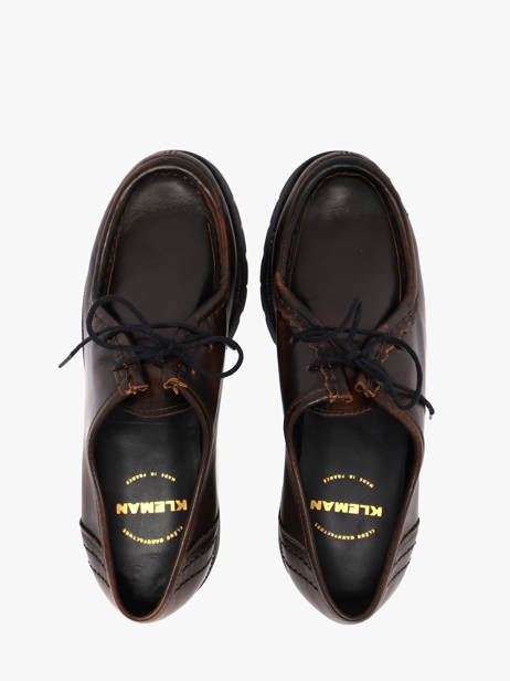 Derby Shoes In Leather Kleman Brown unisex QI21147 other view 3