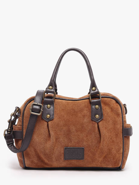 Satchel Vienne Leather Basilic pepper Brown vienne BVIE03