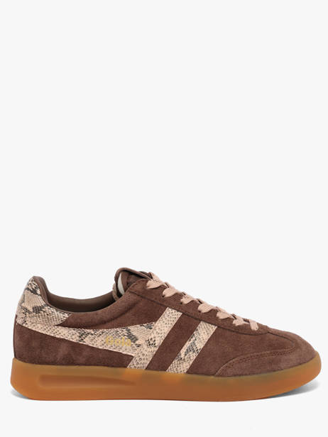 Sneakers In Leather Gola Brown women CLB919CL