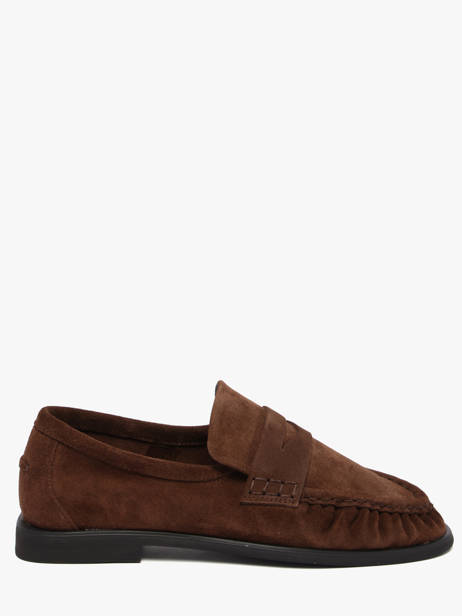 Moccasins In Leather Pavement Brown women 24139347