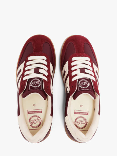 Sneakers Cloud En Cuir Back 70 Rouge women 214 vue secondaire 3