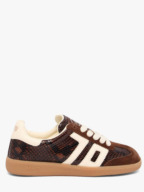Sneakers Snake In Leather Back 70 Brown women 239