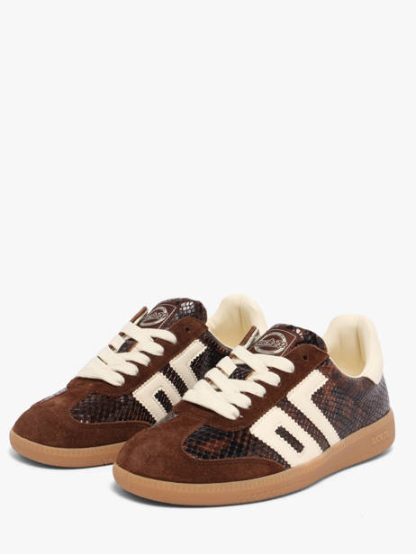 Sneakers Snake In Leather Back 70 Brown women 239 other view 1