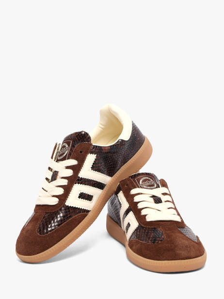 Sneakers Snake In Leather Back 70 Brown women 239 other view 2