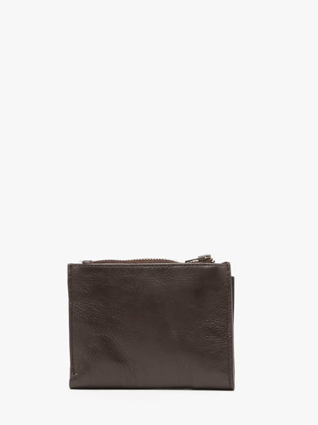 Leather Cow Coin Purse Basilic pepper Brown cow BCOW94 other view 4