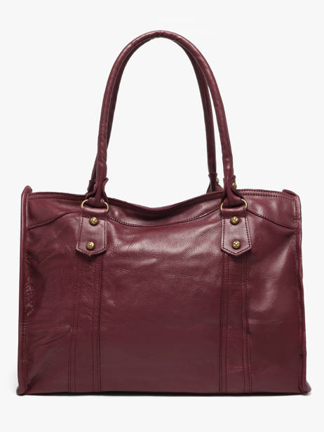 Shoulder Bag Cow A4 Leather Basilic pepper Red cow BCOW31 other view 4