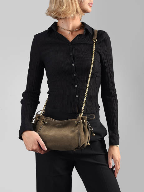 Sac Bandoulière  Mini 24h Cuir Velours Gerard darel Beige studio DES07400 vue secondaire 1