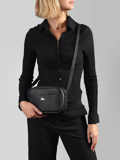 Sac Bandoulière Authentic Lacoste Noir authentic NF5514EG vue secondaire 1