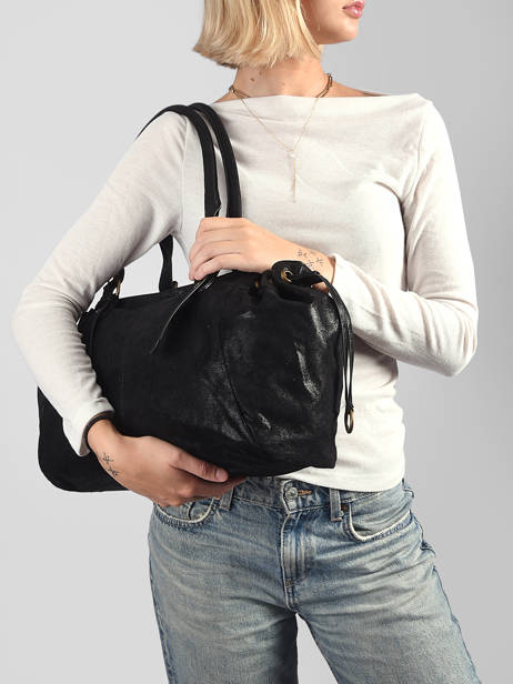 Shoulder Bag Lace A4 Mandoline Black lace 27691 other view 1