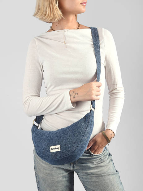 Shoulder Bag Denim Cotton Hindbag Blue denim DE other view 1